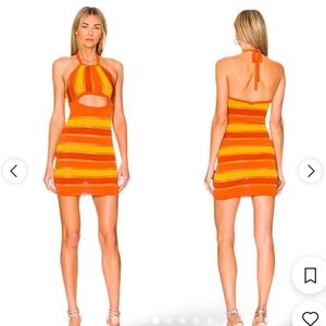 For Love And Lemons Tori Mini Dress With Cut Out